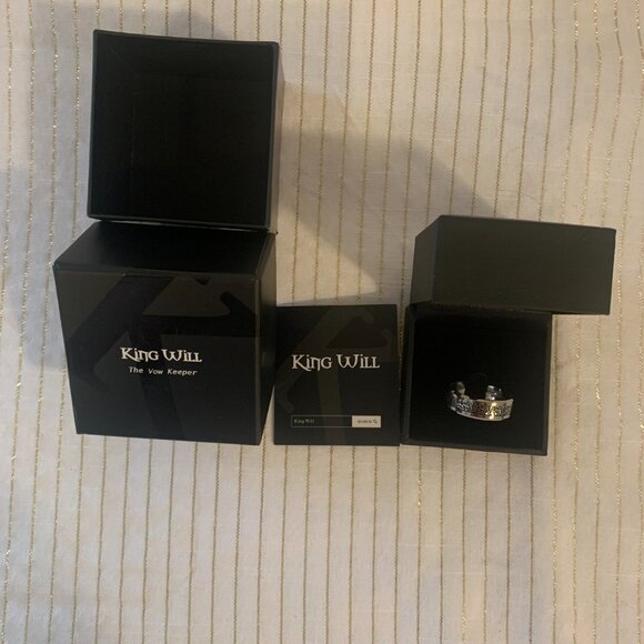 King Will The Vow Keeper Men's Tungsten Ring Size 13.5 - Picture 5 of 5